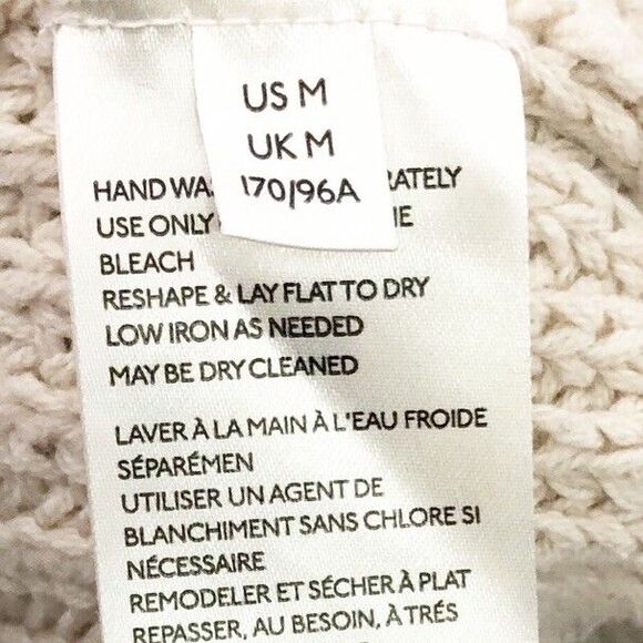 Free People All Day Long V Neck Knit Sweater Size Medium OB1059892 - Picture 10 of 12